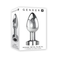 Plug Anal Metal XL Vibrador Gender X para Juego Calentado