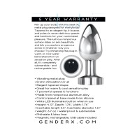 Plug Anal Metal XL Vibrador Gender X para Juego Calentado