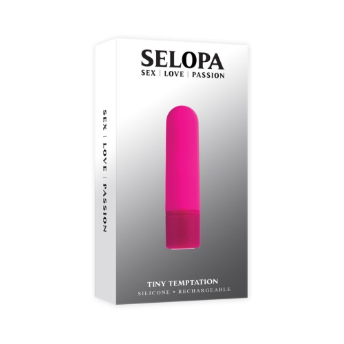 Vibrador de Balas Recargable Selopa Tiny Temptation Rosa para Placer Discreto