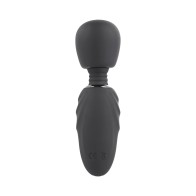 Selopa Buzz One Out Mini Wand Vibrator - Rechargeable Black