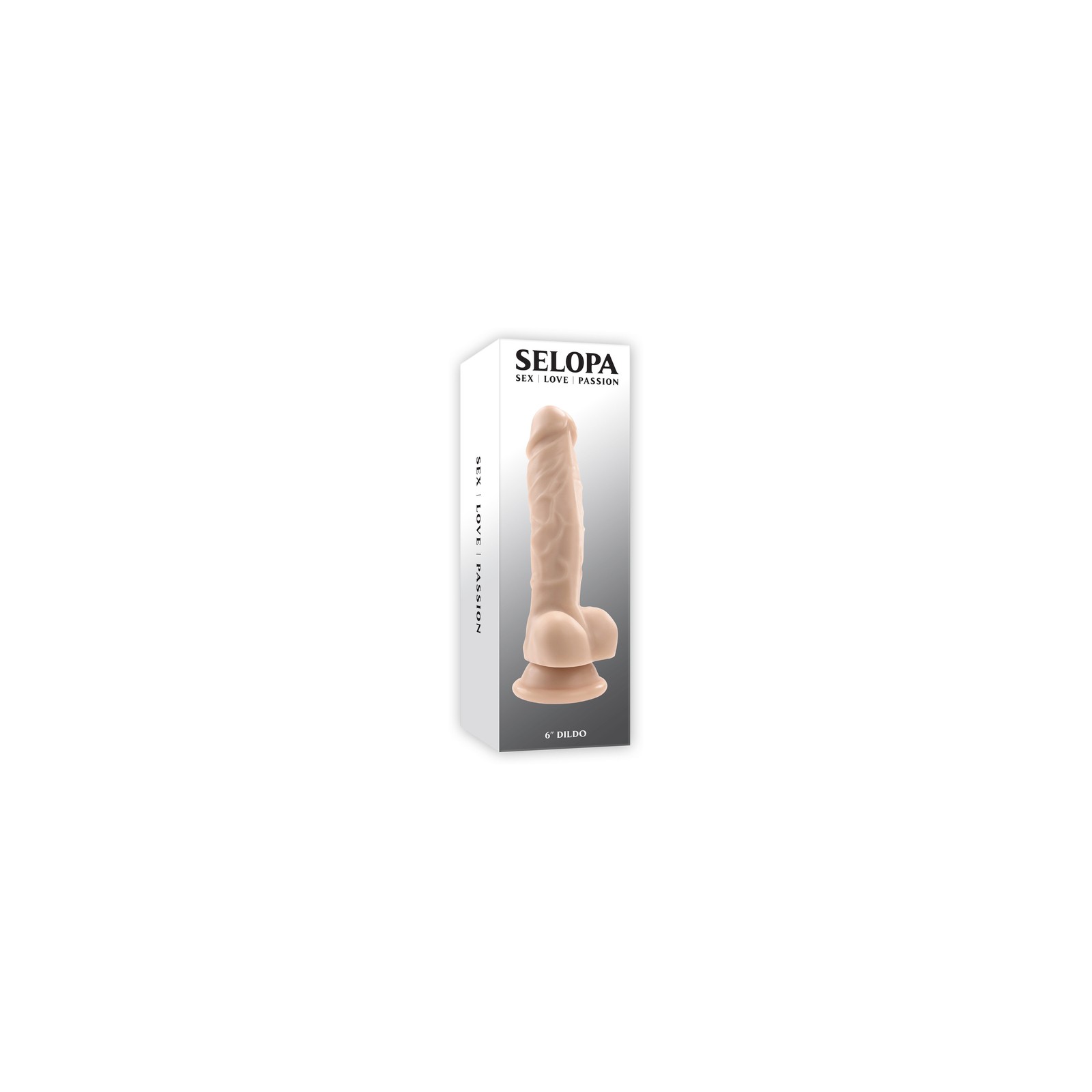 Selopa Dildo Vida Real No Vibrante 6 in. Claro