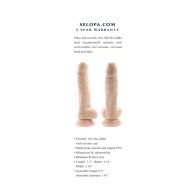 Selopa Dildo Vida Real No Vibrante 6 in. Claro