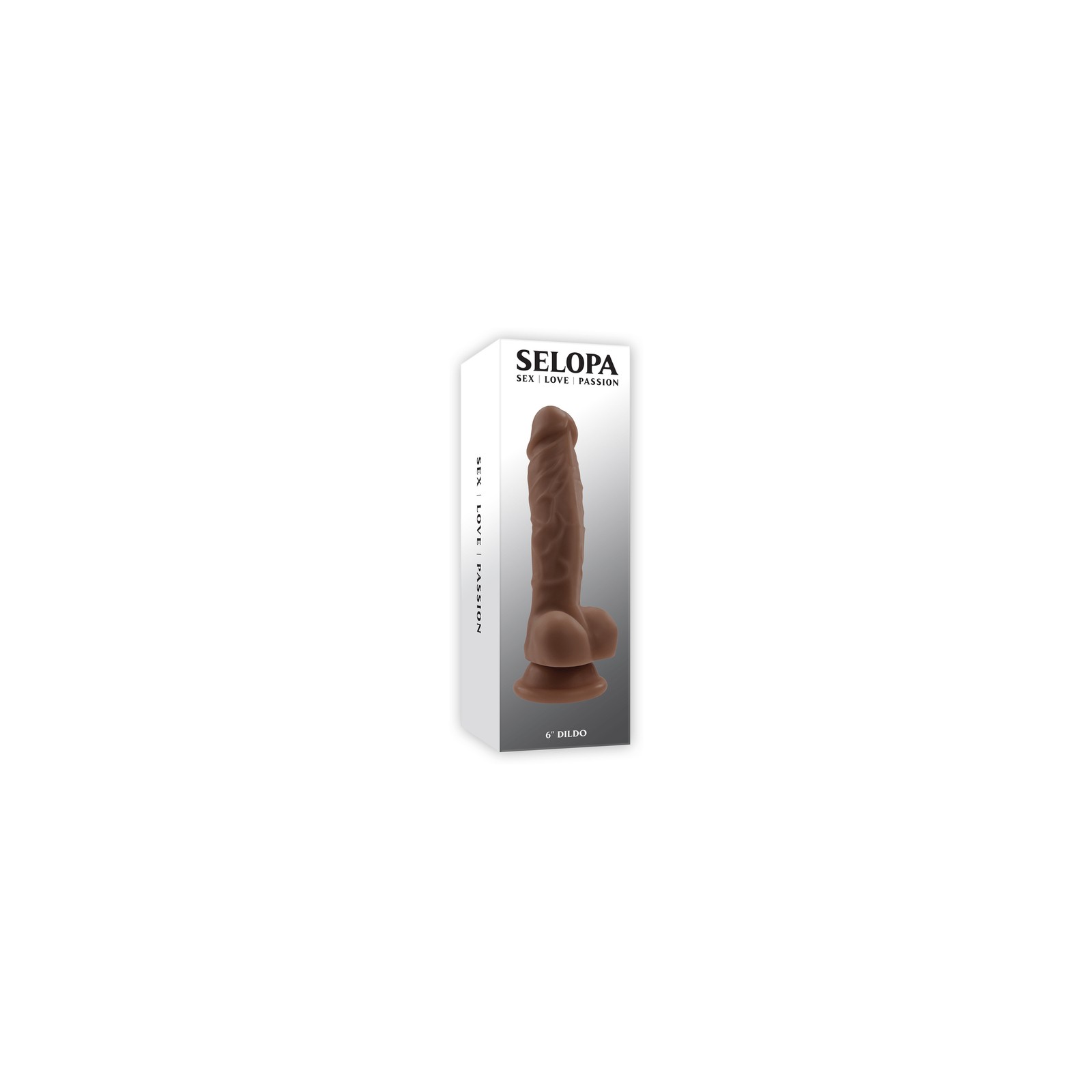 Dildo No Vibrante 6 in. Oscuro