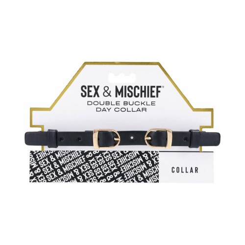 Sex & Mischief Double Buckle Day Collar