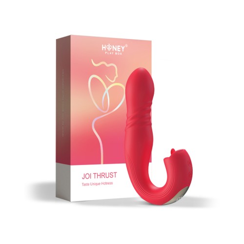 Vibrador G-spot Joi Thrust Rojo Honey Play Box