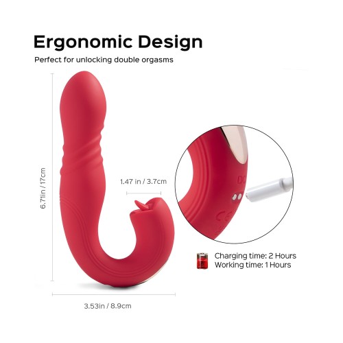 Honey Play Box Joi Thrust Red G-spot Vibrator