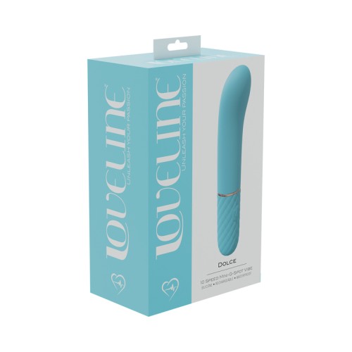 LoveLine Dolce 10 Speed Mini-G-Spot Vibe - Waterproof Blue