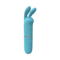 Mini-Rabbit Vibrador de Silicona Recargable LoveLine - Azul a Prueba de Agua con 10 Velocidades