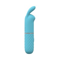 Mini-Rabbit Vibrador de Silicona Recargable LoveLine - Azul a Prueba de Agua con 10 Velocidades