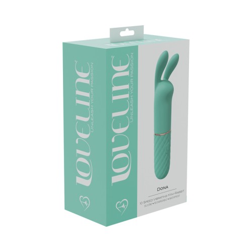 Dona 10 Speed Vibrating Mini-Rabbit in Green