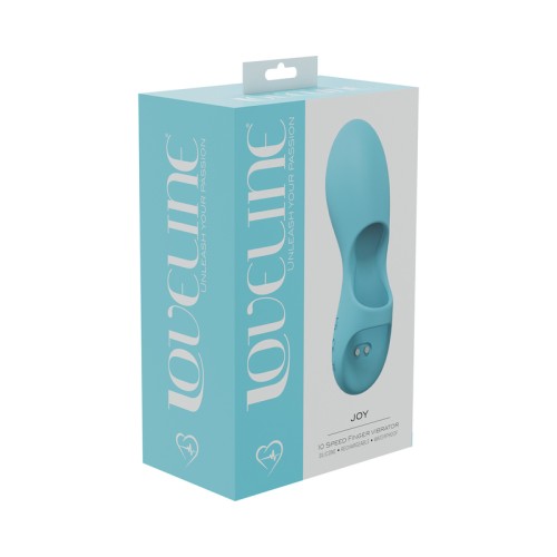 LoveLine Joy 10-Speed Finger Vibe Waterproof Blue