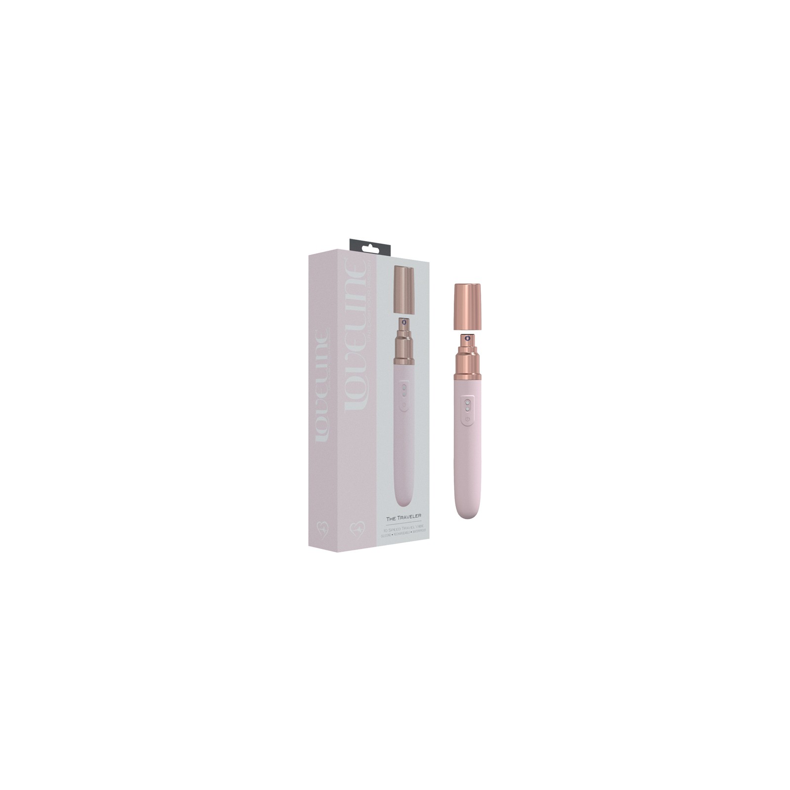 LoveLine The Traveler Vibrador de Viaje 10 Velocidades Rosa