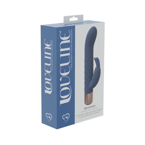 LoveLine Devotion Vibrador Mini-Rabbit 10 Velocidades Azul/Gris