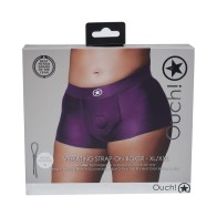 Ouch! XL/XXL Vibrating Strap-on Boxer for Pleasure