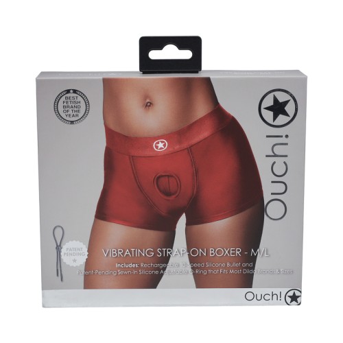 Ouch! Vibrating Strap-On Boxer for Pleasure and Comfort