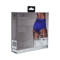 Ouch! Calzón Strap-on Vibrante Azul Real M/L