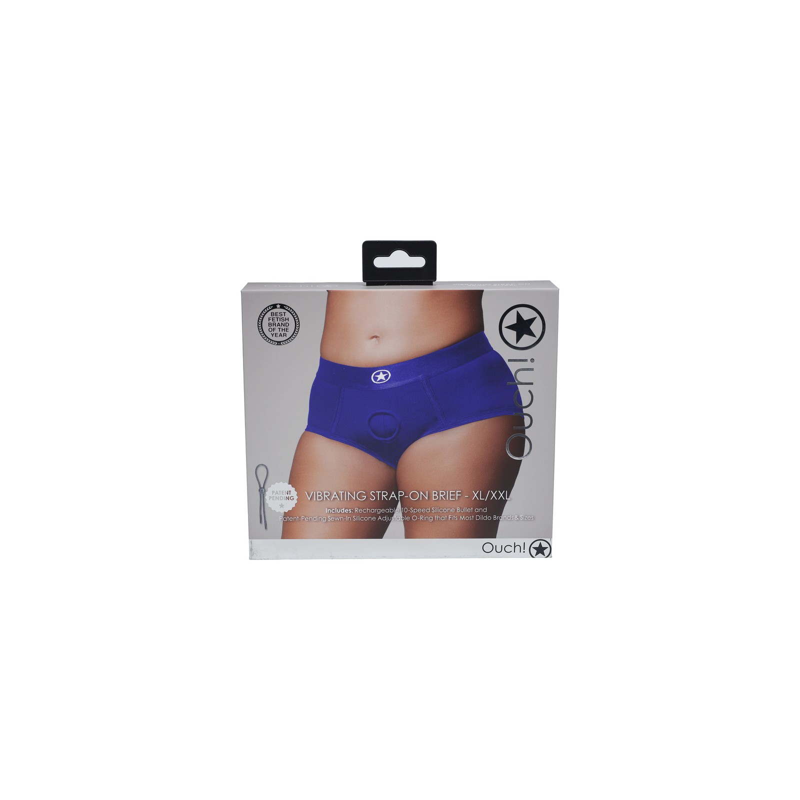 Ouch! Vibrating Strap-on Brief XL/XXL