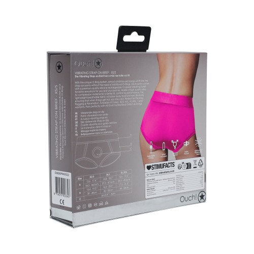 Ouch Braguita Vibrante Strap-on Rosa XS/S