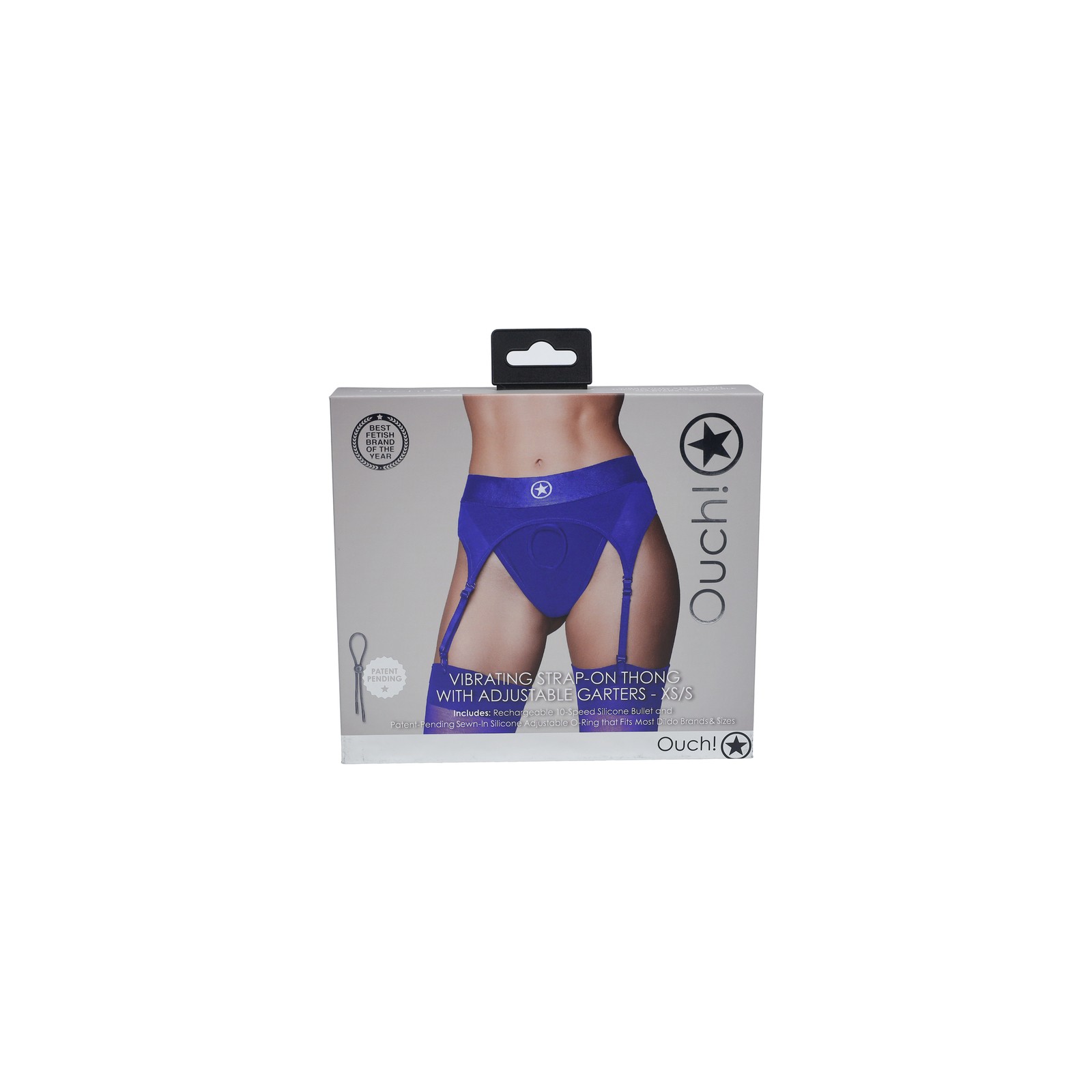 Tanga Vibrante Ouch! con Garters Ajustables