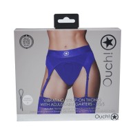 Tanga Vibrante Ouch! con Garters Ajustables