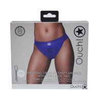 Ouch! Open Back Vibrating Strap-on Panty for Couples Fun