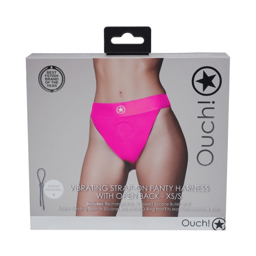 Ouch! Vibrating Strap-on Panty Harness XS/S