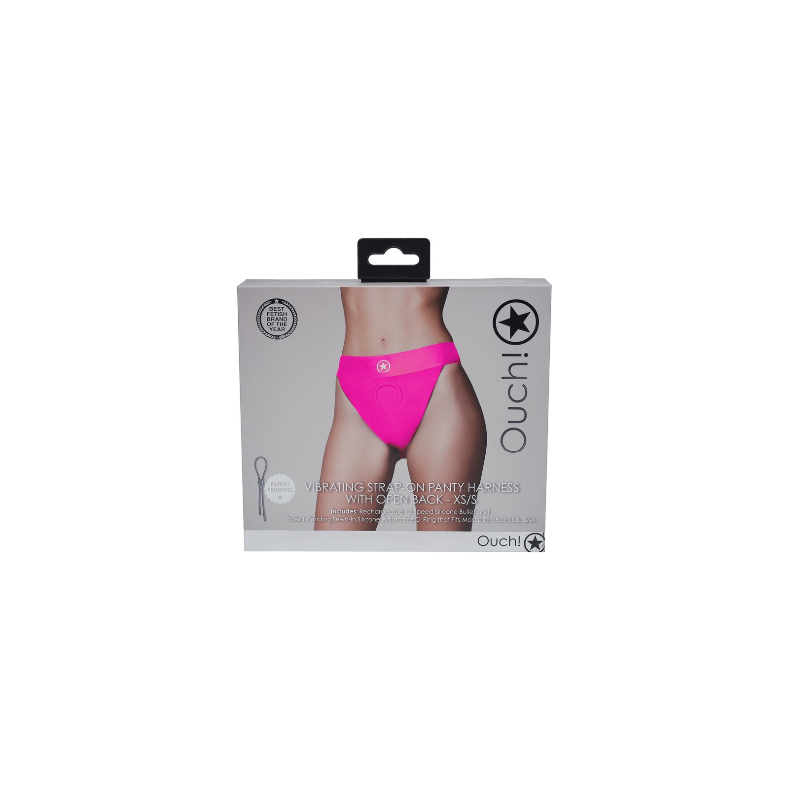 Ouch! Vibrating Strap-on Panty Harness XS/S