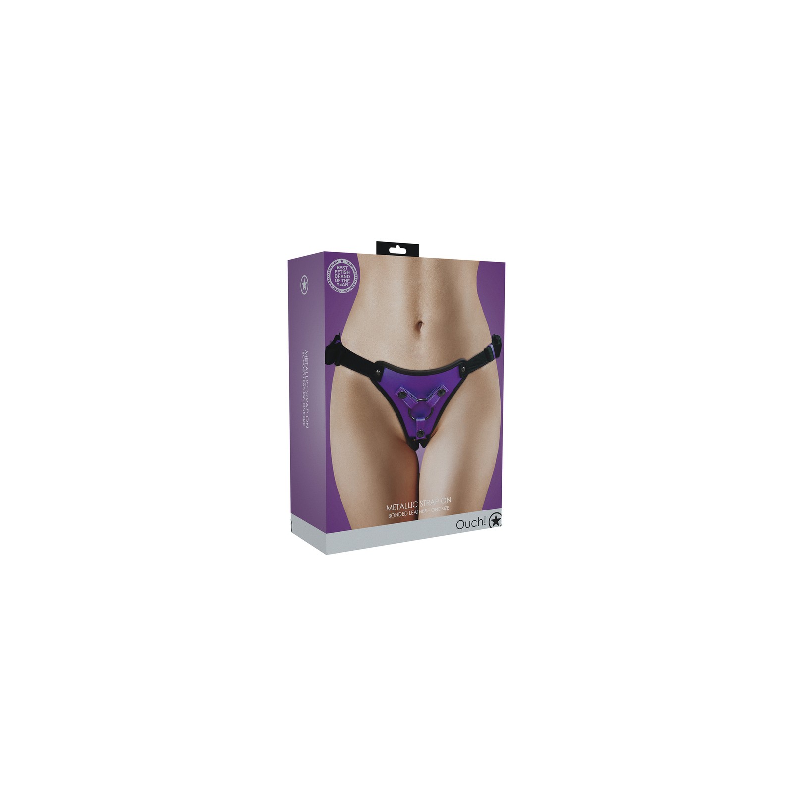 Ouch! Metallic Strap-On Harness Purple