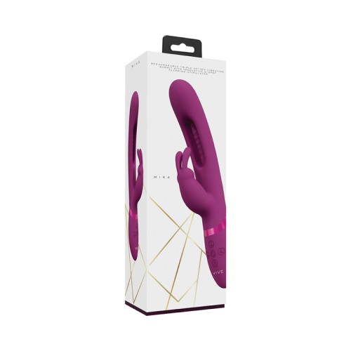 Vibrador Conejito VIVE MIKA con Tres Motores para Placer Personalizado