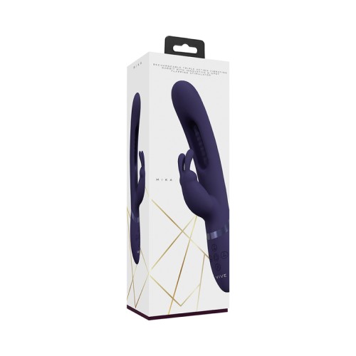 VIVE MIKA Triple Motor Rabbit Vibrator - Purple