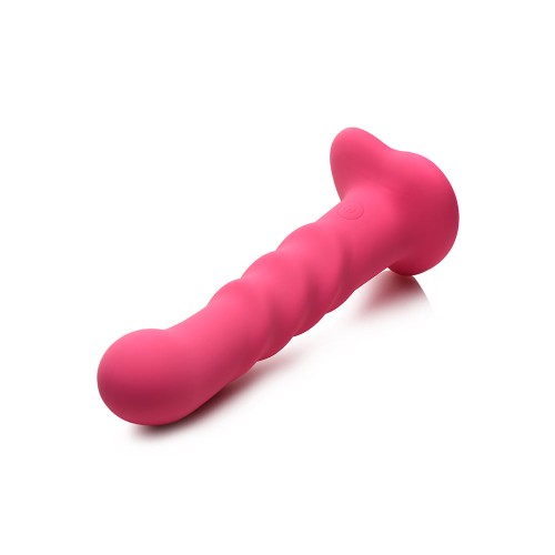 Simply Sweet 21X Vibrating Silicone Dildo Pink