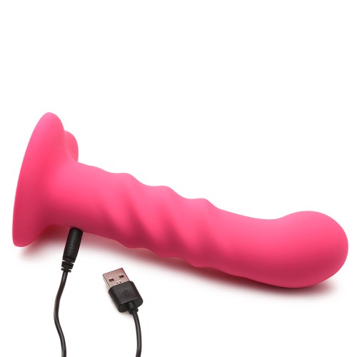 Simply Sweet 21X Vibrating Silicone Dildo Pink