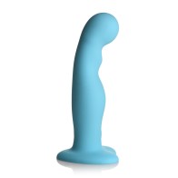 Dildo Silicona Grueso Vibrante con Control Remoto Azul