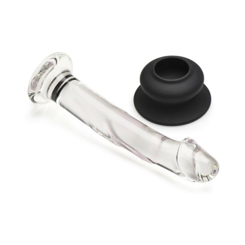 Cristales de Placer Dildo de Vidrio 7 in. Base de Silicona Comprar Ahora