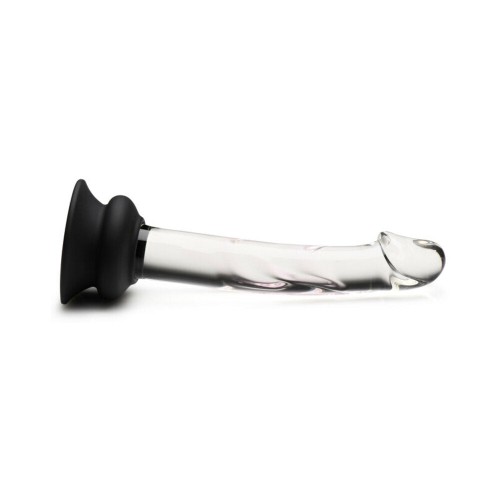 Pleasure Crystals 7 in. Glass Dildo Silicone Base Buy Now