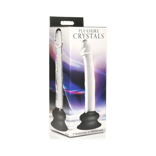 Cristales de Placer Dildo de Vidrio 7 in. Base de Silicona Comprar Ahora