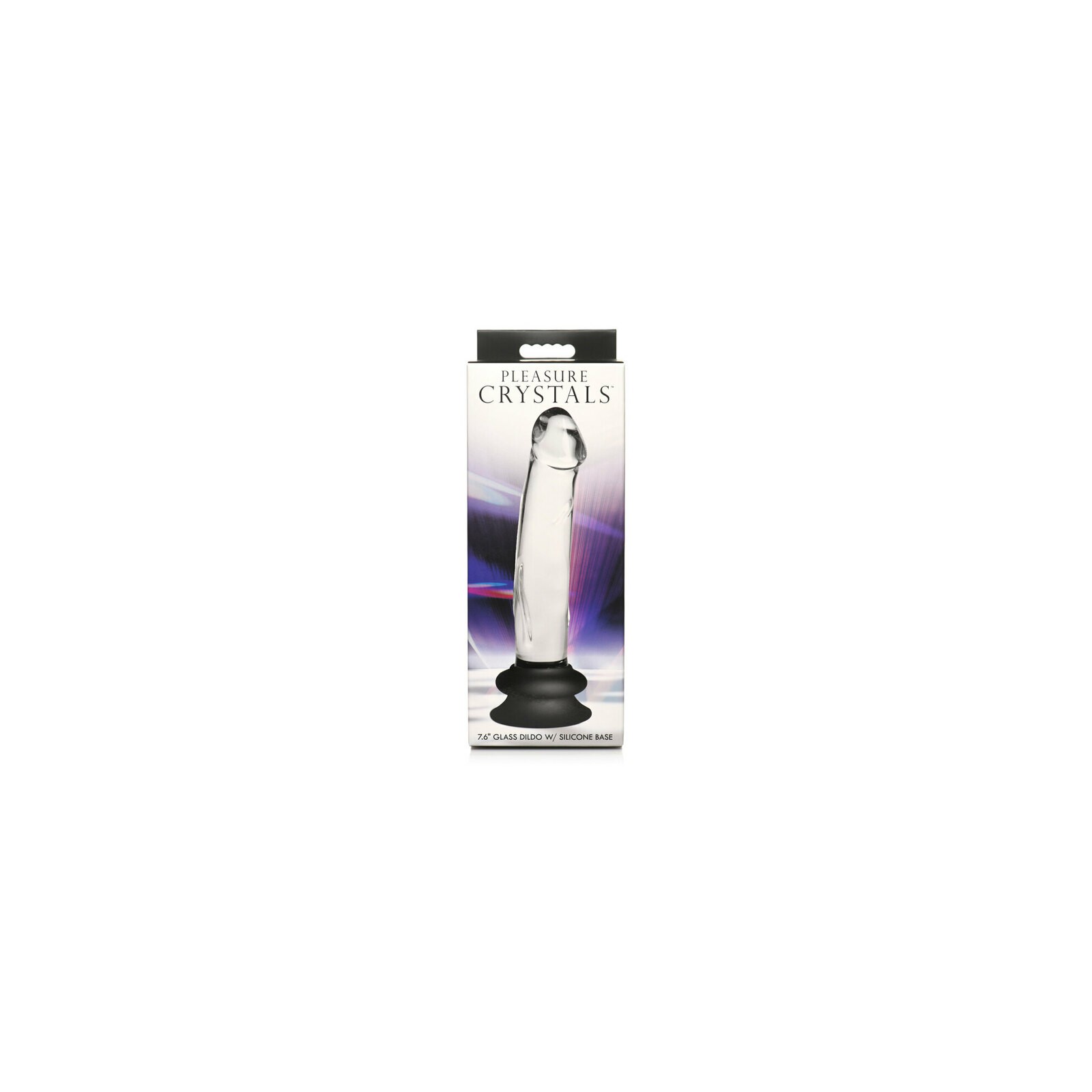 Pleasure Crystals Glass Dildo with Silicone Base