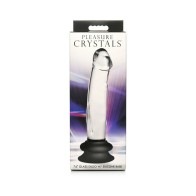 Dildo de Cristal con Base de Silicona