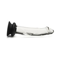 Pleasure Crystals Glass Dildo with Silicone Base