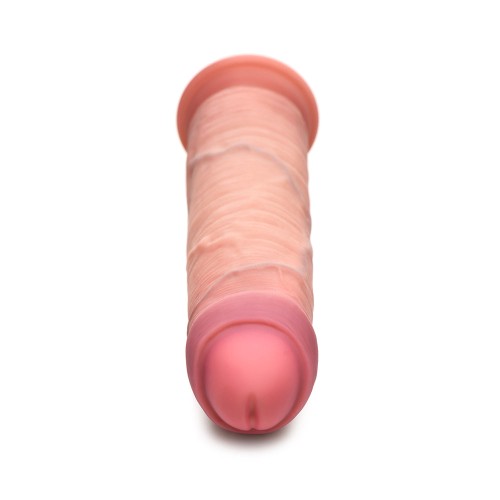 Realistic Uncut Dual Density Dildo for Pleasure