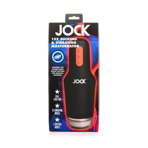 Masturbador Succionador y Vibrador Jock 15X