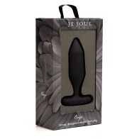 Je Joue Onyx Vibrating Butt Plug - Exquisite Pleasure