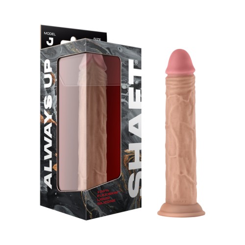 Dildo de Silicona de Doble Densidad Shaft Modelo J de 9.5 in.