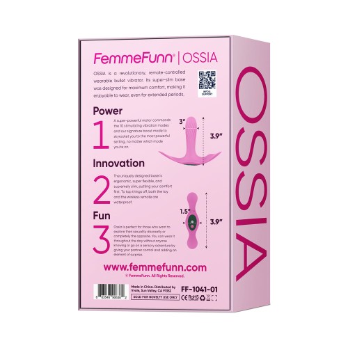 FemmeFunn Ossia Vibrador Bullet Control Remoto