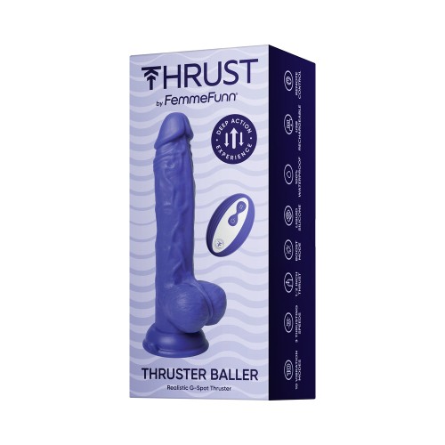 FemmeFunn Thruster Baller Púrpura Oscuro - Placer de Empuje Definitivo