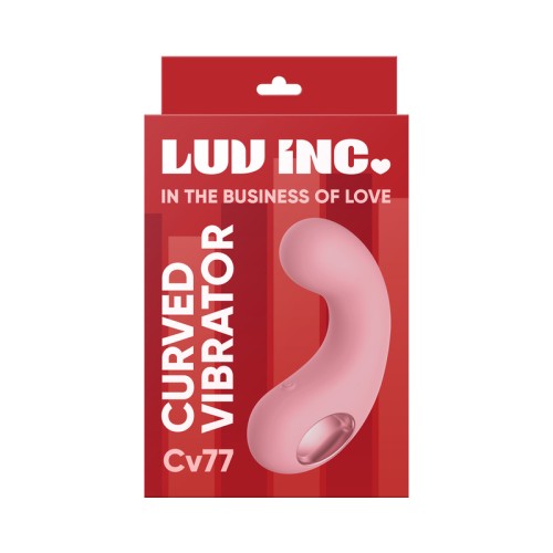 Luv Inc Cv77: Vibrador Curvado Rosa Claro