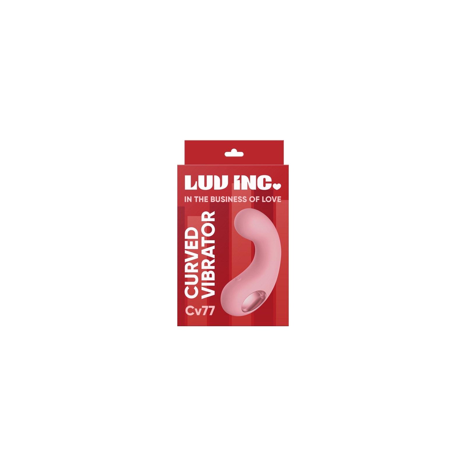 Luv Inc Cv77: Vibrador Curvado Rosa Claro