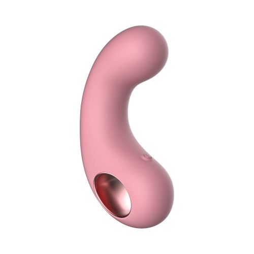 Luv Inc Cv77: Vibrador Curvado Rosa Claro