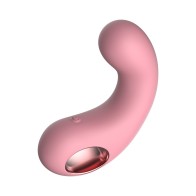 Luv Inc Cv77: Vibrador Curvado Rosa Claro