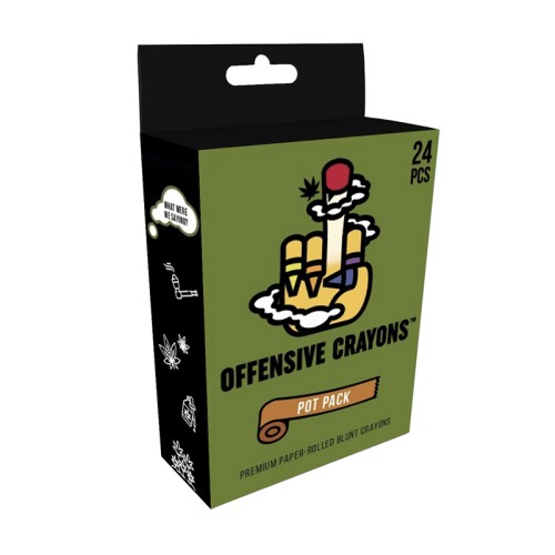 Offensive Crayons Pot Pack for Fun Celebrations